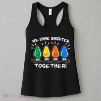Cute Christmas We Shine Brighter Together Women's Tank Top thumb 3