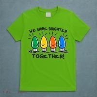 Cute Christmas We Shine Brighter Together T-Shirt thumb 5