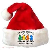 Cute Christmas We Shine Brighter Together Santa Hat thumb 0