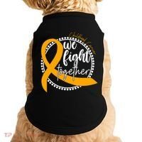 Childhood Cancer We Fight Together Doggie Tank thumb 0