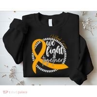 Childhood Cancer We Fight Together Sweatshirt thumb 2