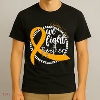 Childhood Cancer We Fight Together T-Shirt thumb 3