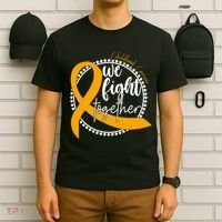 Childhood Cancer We Fight Together T-Shirt thumb 6