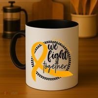 Childhood Cancer We Fight Together Coffee Mug thumb 4