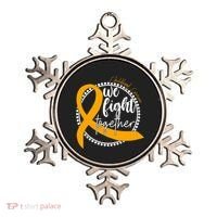 Childhood Cancer We Fight Together Ornament thumb 0