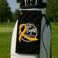 Childhood Cancer We Fight Together Golf Towel thumb 2