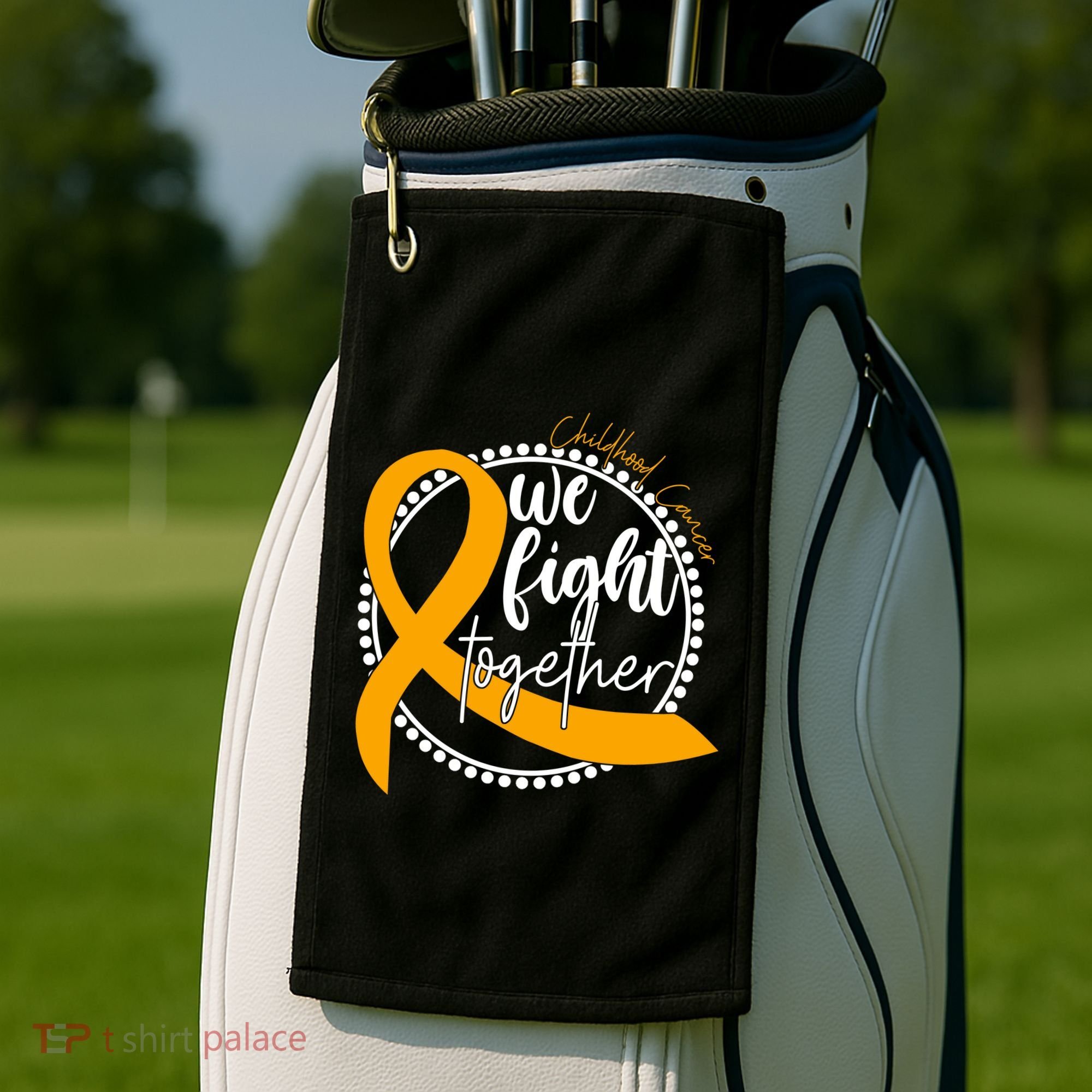 Childhood Cancer We Fight Together Golf Towel