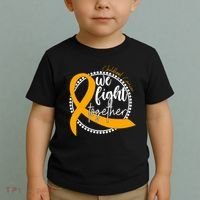 Childhood Cancer We Fight Together Toddler T-Shirt thumb 2