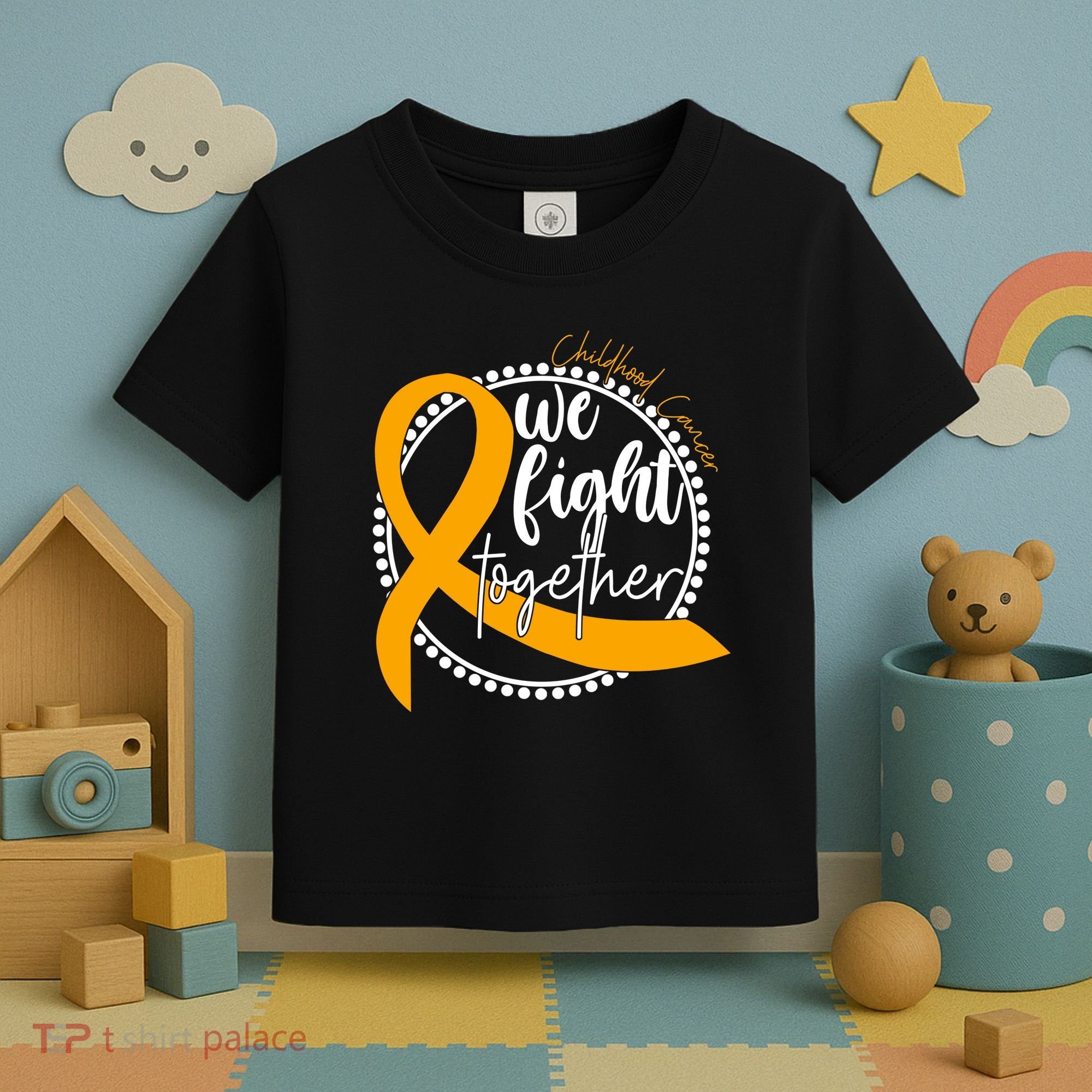 Childhood Cancer We Fight Together Toddler T-Shirt