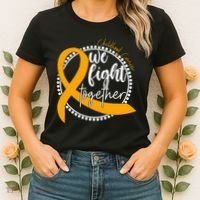 Childhood Cancer We Fight Together Women's T-Shirt thumb 2