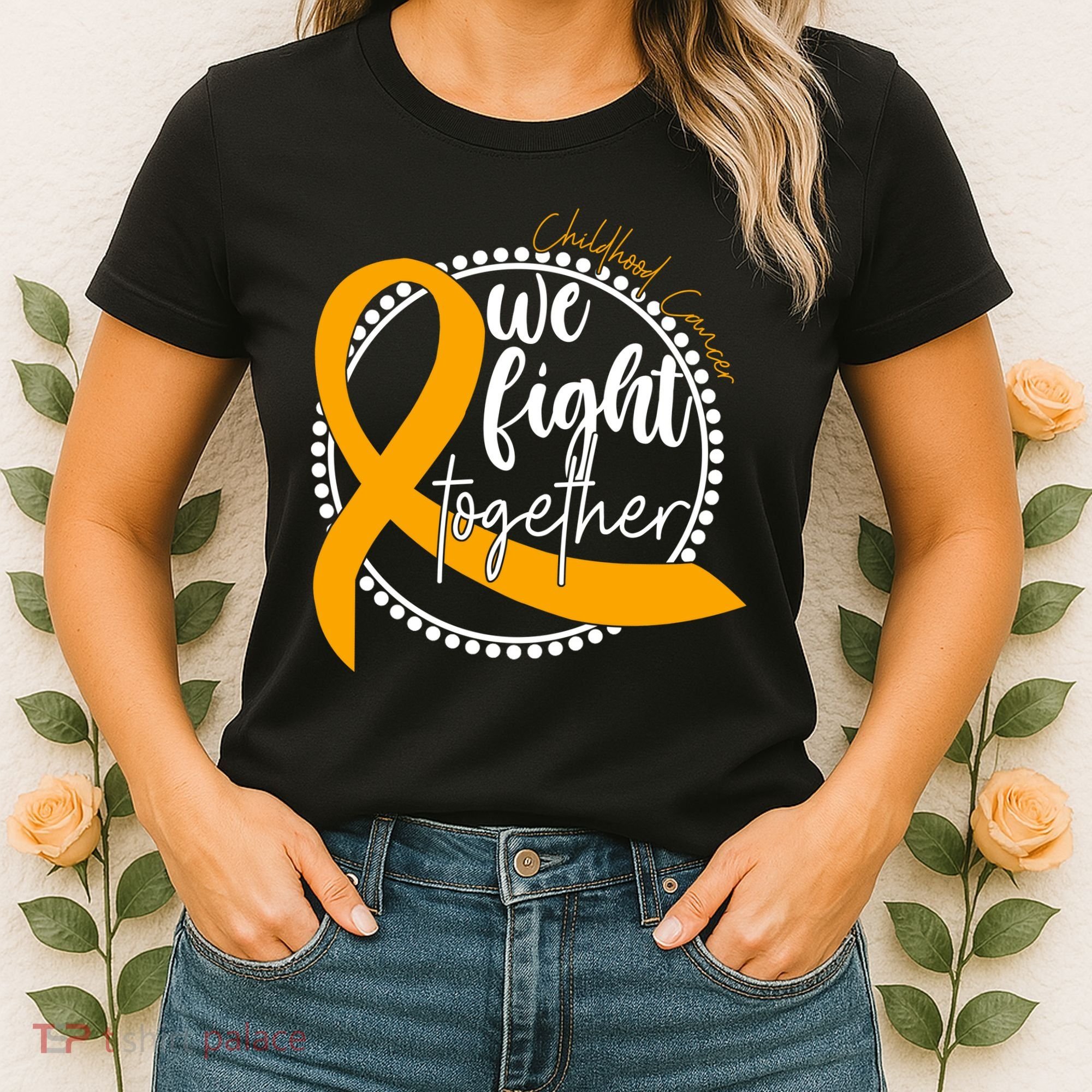 Childhood Cancer We Fight Together Women's T-Shirt