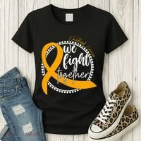 Childhood Cancer We Fight Together Women's T-Shirt thumb 3