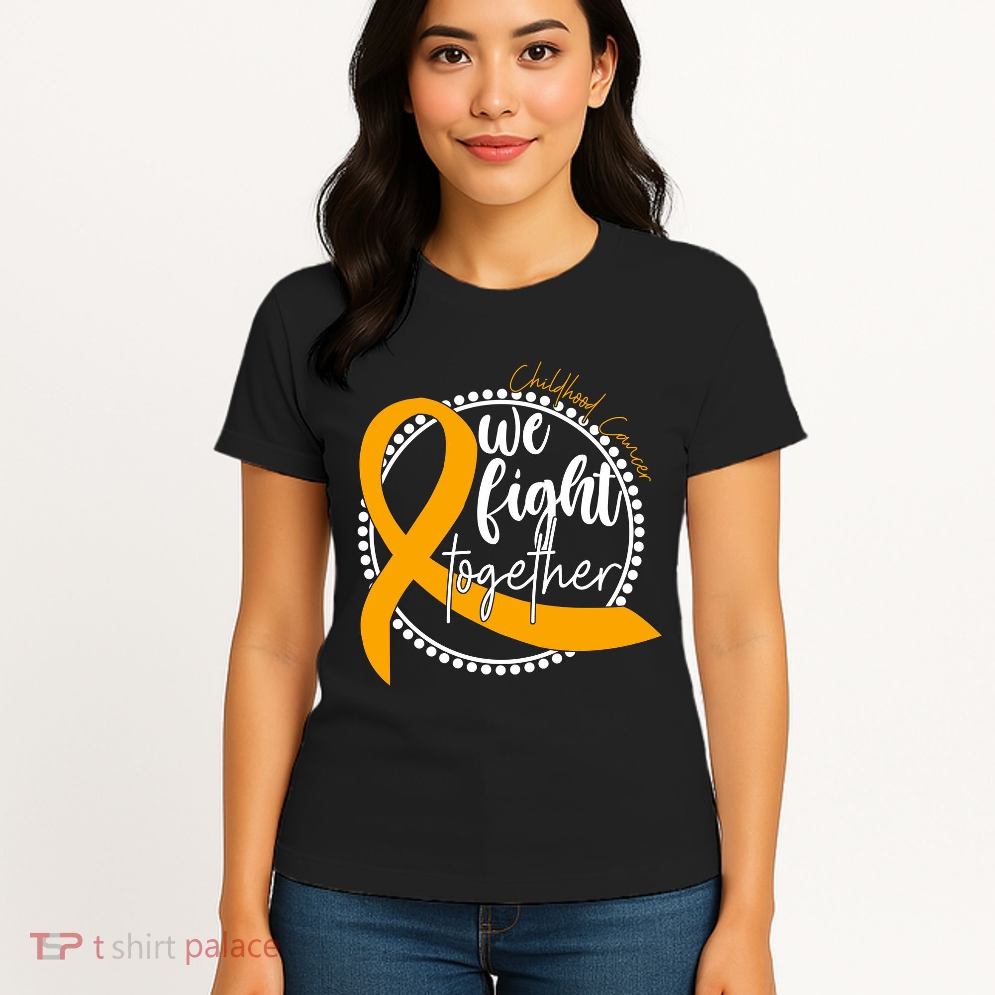 Childhood Cancer We Fight Together Women's T-Shirt