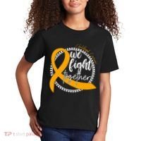 Childhood Cancer We Fight Together Kids T-Shirt thumb 2