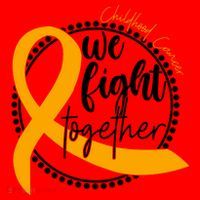Childhood Cancer We Fight Together Santa Hat thumb 1