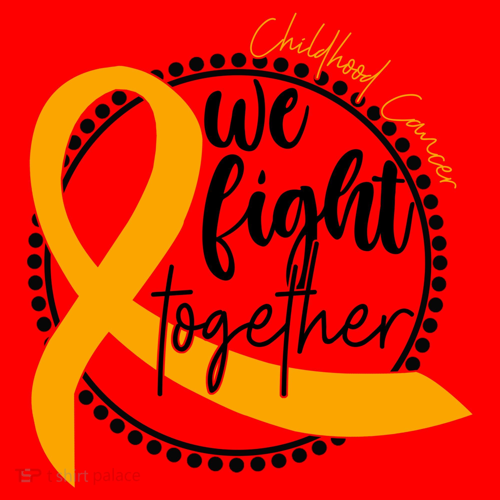Childhood Cancer We Fight Together Santa Hat