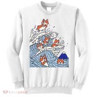Cute Corgi Wave  Surfing Dogs  Sweatshirt thumb 0