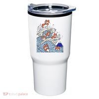 Cute Corgi Wave  Surfing Dogs  Tumbler thumb 0