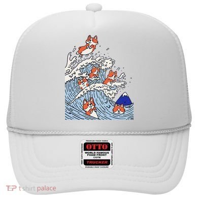 Cute Corgi Wave  Surfing Dogs  Hat
