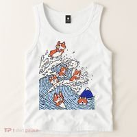 Cute Corgi Wave  Surfing Dogs  Tank Top thumb 2