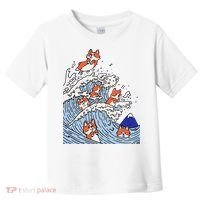 Cute Corgi Wave  Surfing Dogs  Toddler T-Shirt thumb 0