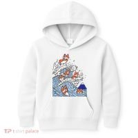 Cute Corgi Wave  Surfing Dogs  Kids Hoodie thumb 0