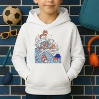 Cute Corgi Wave  Surfing Dogs  Kids Hoodie thumb 2
