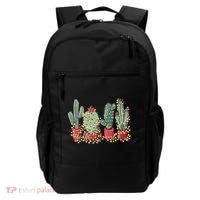 Christmas Cactus With Lights Western Holiday Season Backpack thumb 0
