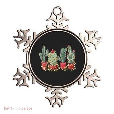 Christmas Cactus With Lights Western Holiday Season Ornament