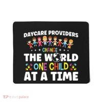 Childcare Change World One Child At A Time Daycare Teacher Mousepad thumb 0