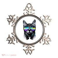 Cool Cat With Sunglasses DJ Retro Style Meme Ornament thumb 0