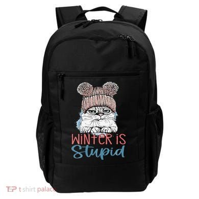 Christmas Cat Winter Is Stupid Backpack