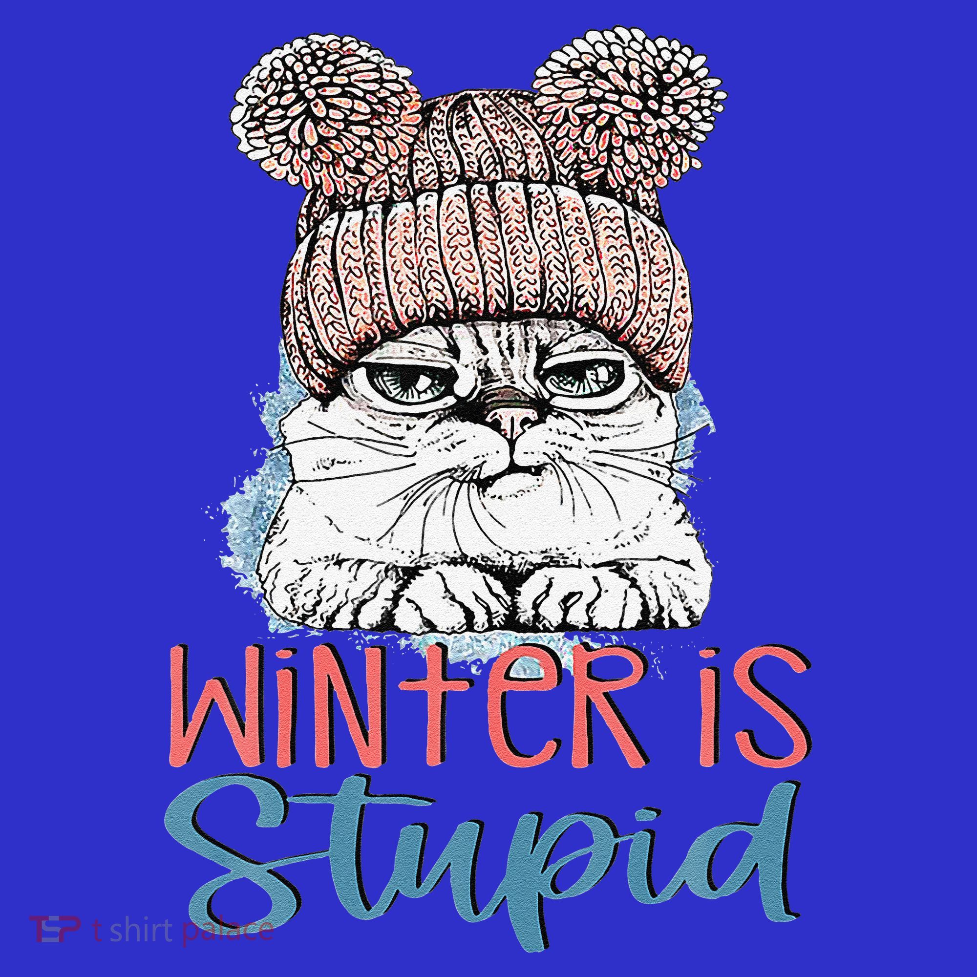 Christmas Cat Winter Is Stupid Sweatshirt