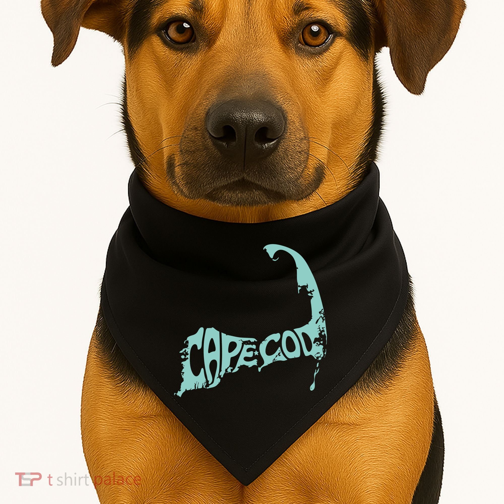Cape Cod Word Art USA-Made Doggie Bandana