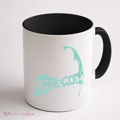 Cape Cod Word Art Coffee Mug back