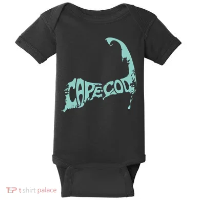 Cape Cod Word Art Baby Bodysuit