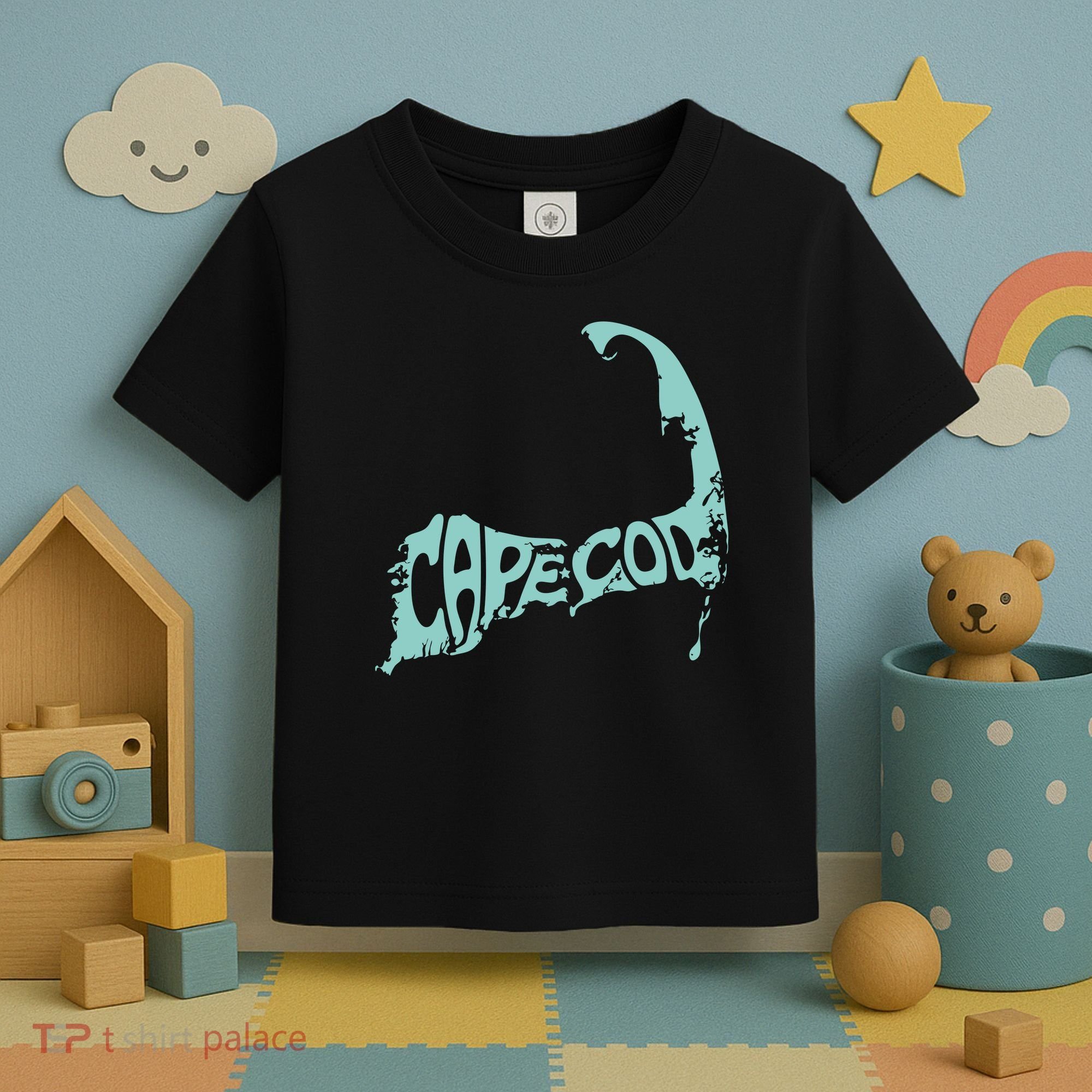Cape Cod Word Art Toddler T-Shirt
