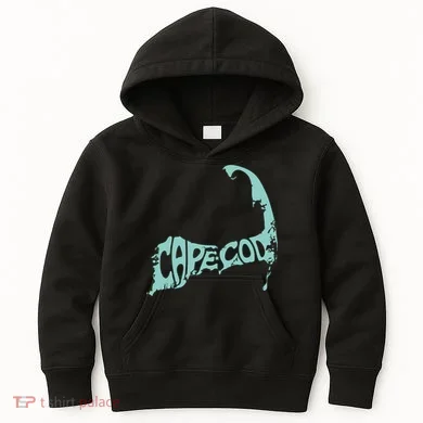 Cape Cod Word Art Kids Hoodie