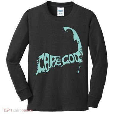 Cape Cod Word Art Kids Long Sleeve Shirt
