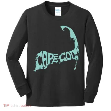 Cape Cod Word Art Kids Long Sleeve Shirt