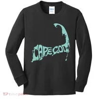 Cape Cod Word Art Kids Long Sleeve Shirt thumb 0