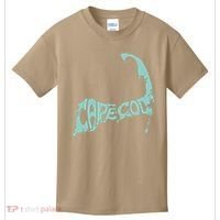 Cape Cod Word Art Kids T-Shirt thumb 0