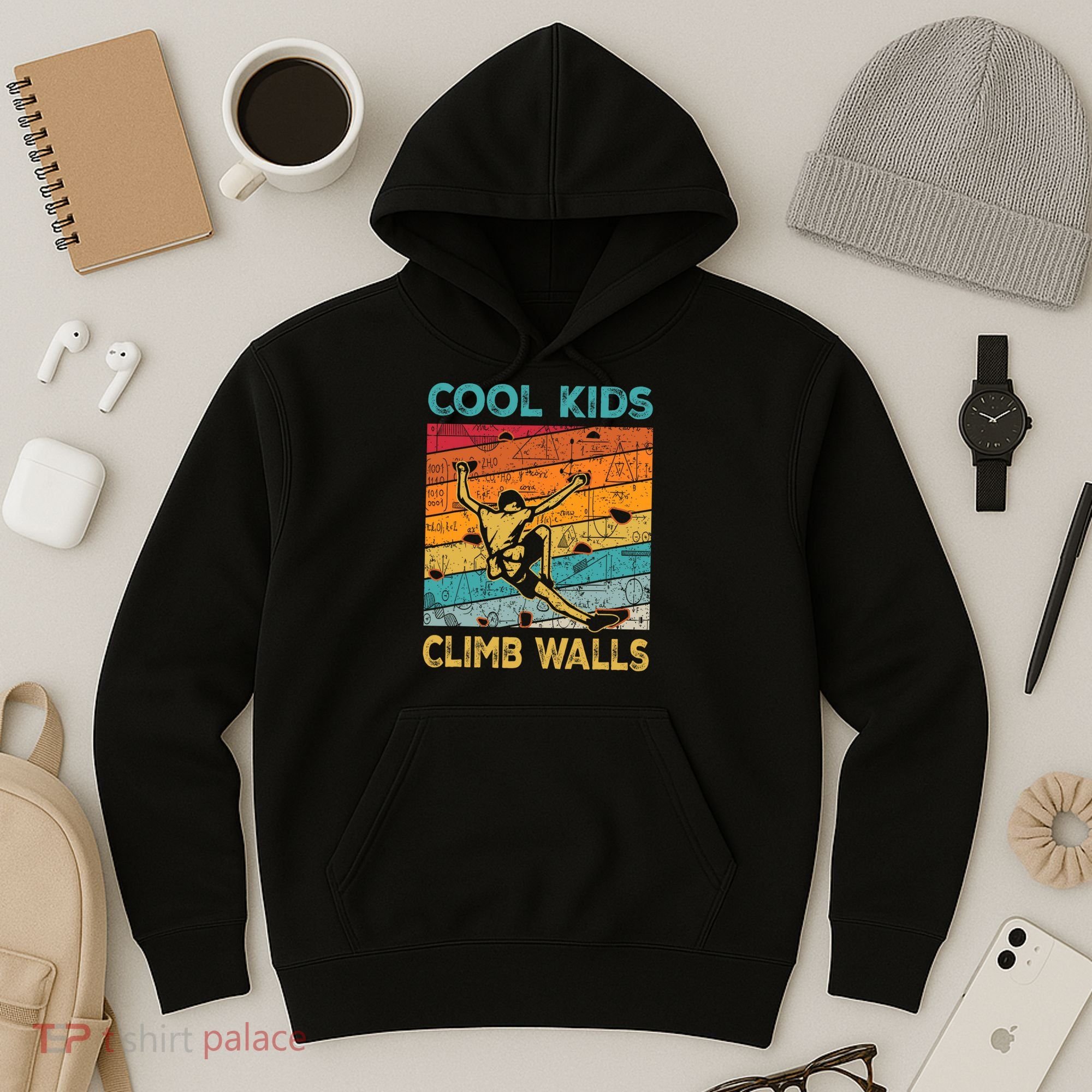 Cool Climb Walls Extreme Sport Rock Climbing Bouldering Hoodie
