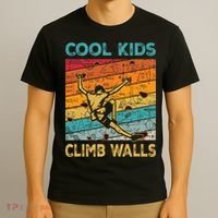Cool Climb Walls Extreme Sport Rock Climbing Bouldering T-Shirt thumb 3