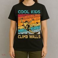 Cool Climb Walls Extreme Sport Rock Climbing Bouldering T-Shirt thumb 4