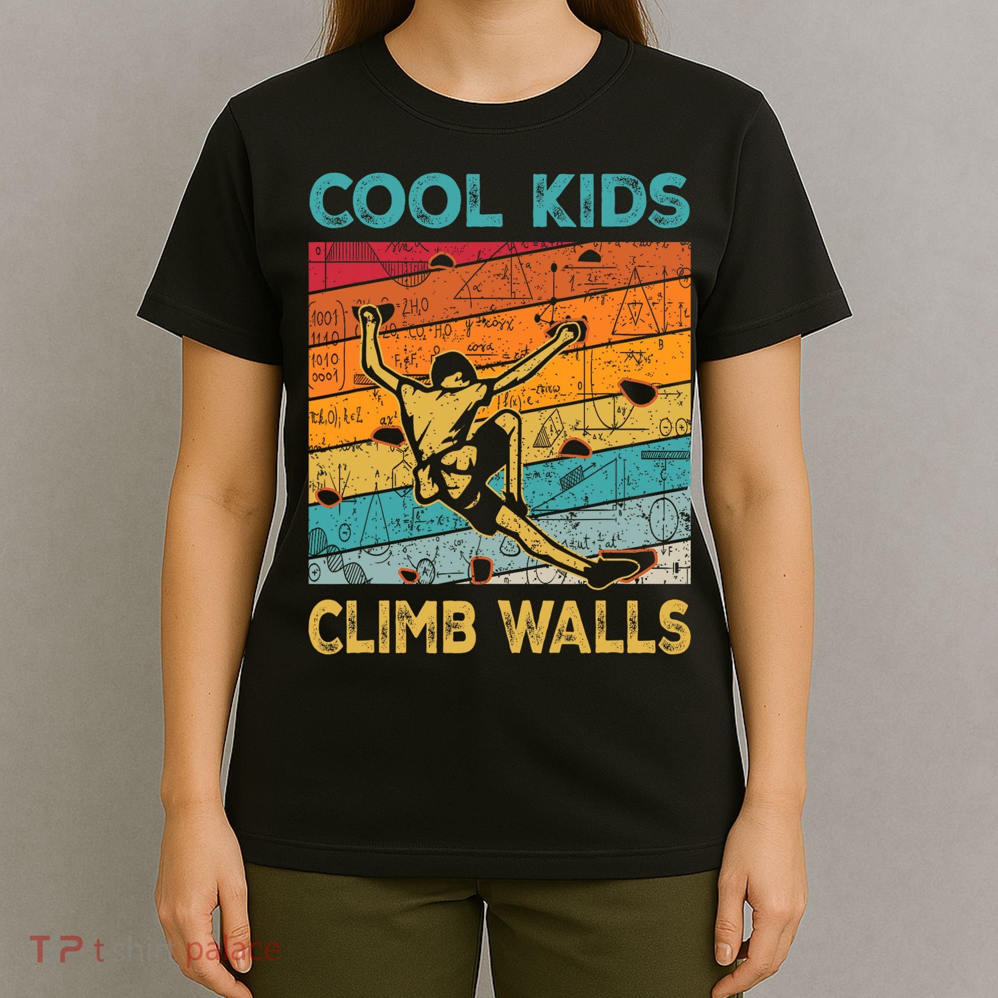 Cool Climb Walls Extreme Sport Rock Climbing Bouldering T-Shirt