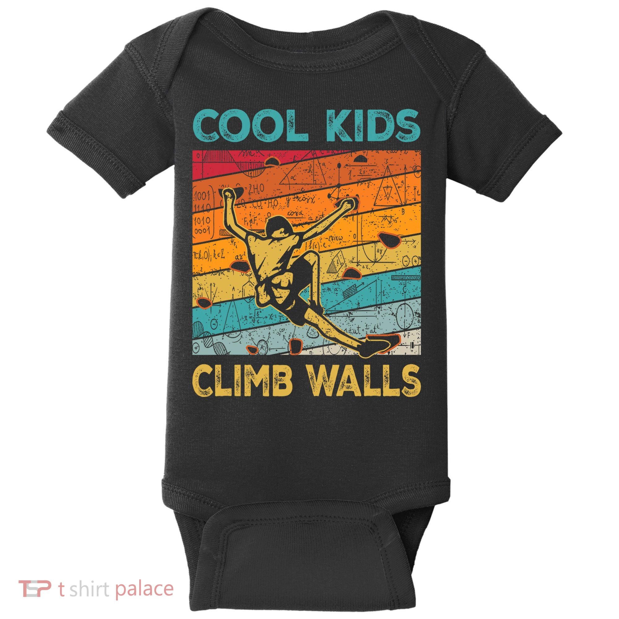 Cool Climb Walls Extreme Sport Rock Climbing Bouldering Baby Bodysuit