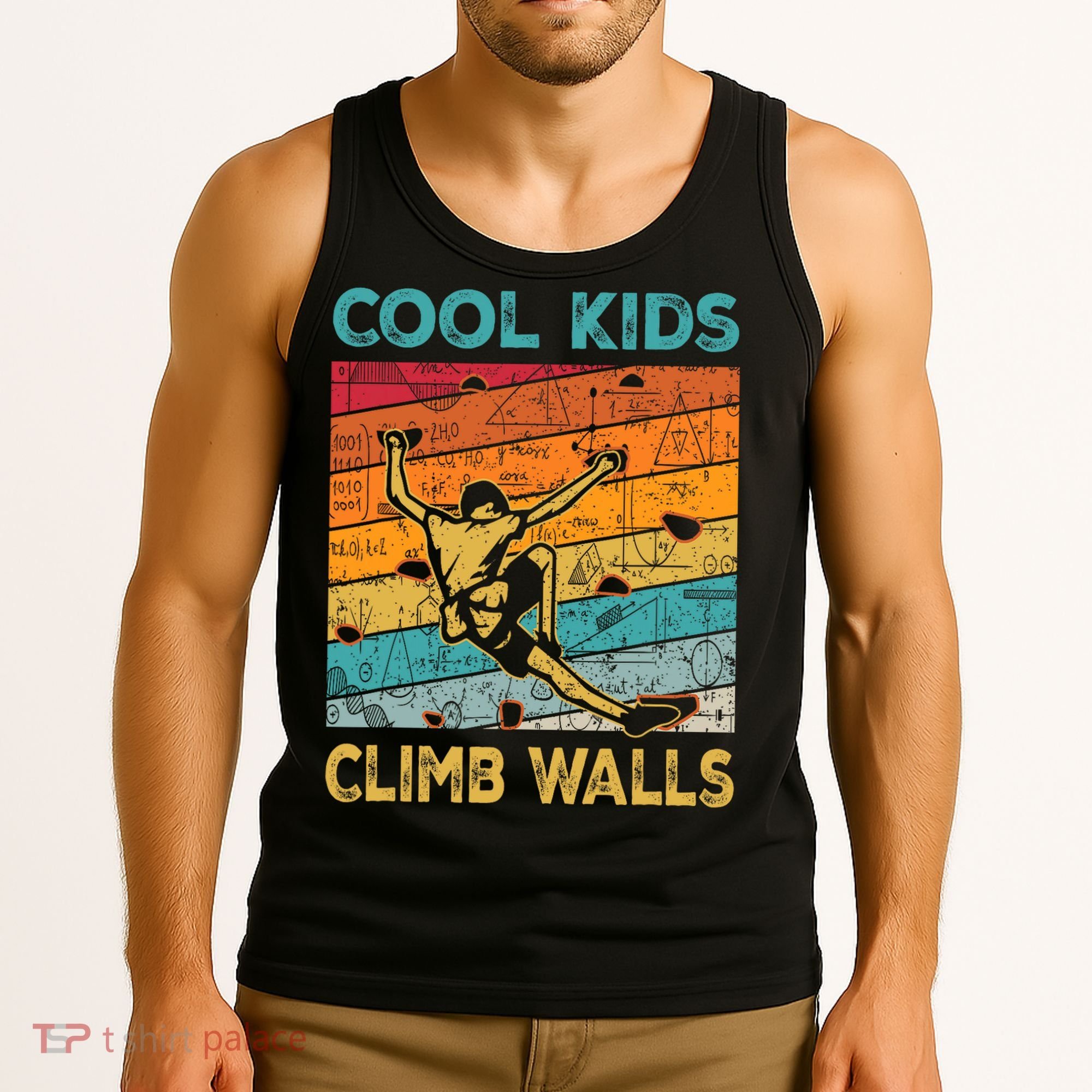 Cool Climb Walls Extreme Sport Rock Climbing Bouldering Tank Top