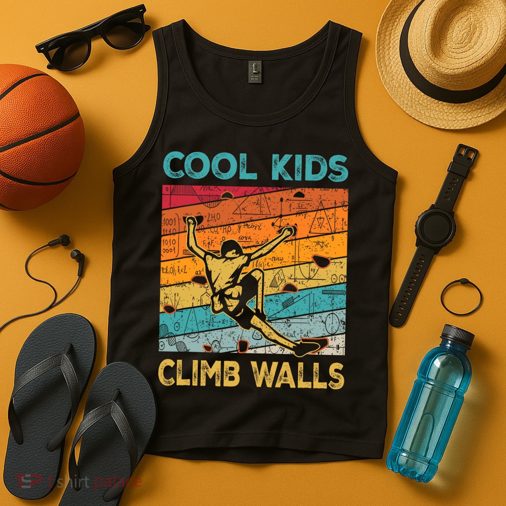 Cool Climb Walls Extreme Sport Rock Climbing Bouldering Tank Top
