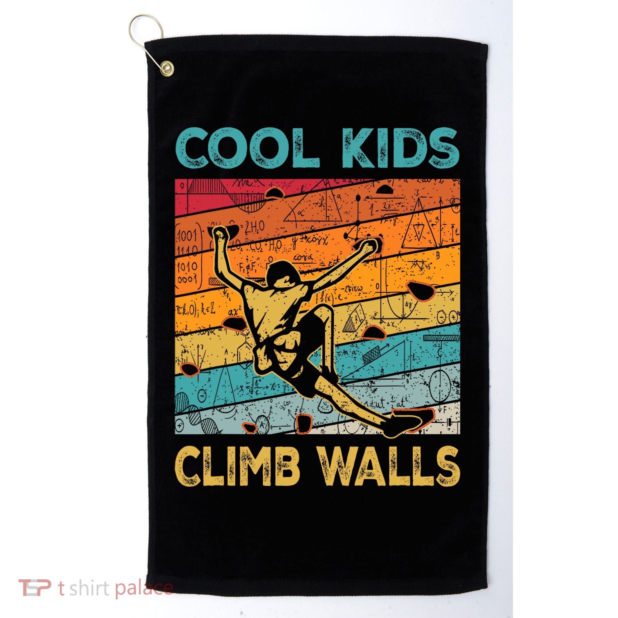 Cool Climb Walls Extreme Sport Rock Climbing Bouldering Golf Towel